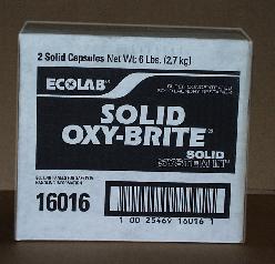 Ecolab Solid Oxy-Bright Color Safe Bleach